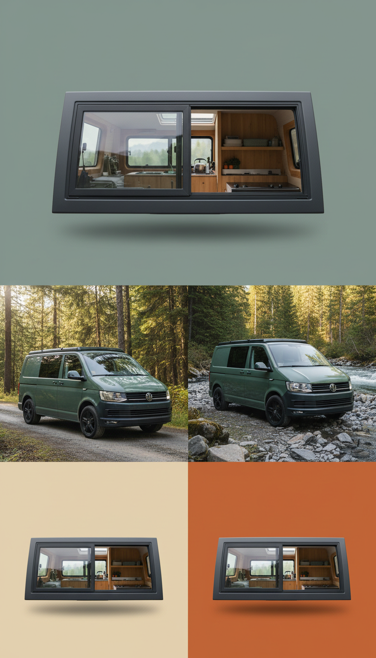 VW Transporter Sliding Adventure Window